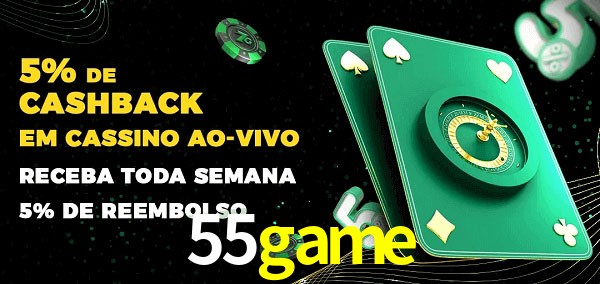 Promoções do cassino ao Vivo 55game